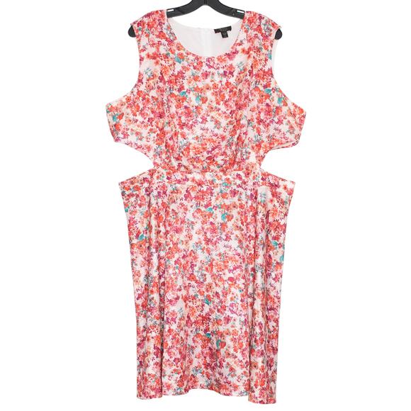 Mackenzie & James Dress Floral Cut Out Cottage Romantic Feminine Boho Pink 3X - Picture 1 of 3